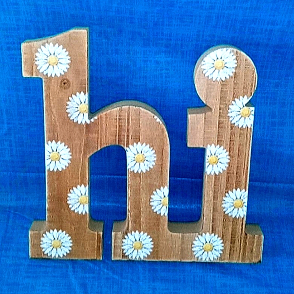Heavy farmhouse HI sign